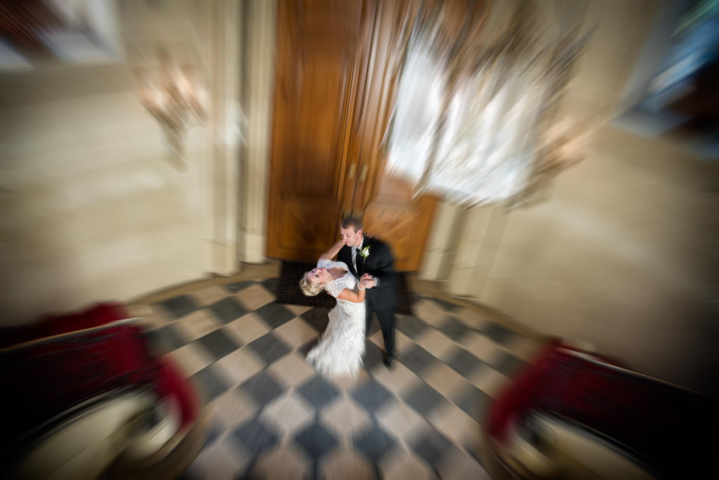 Michele + Brian dancing artistic photo at the Meridian House Washington DC